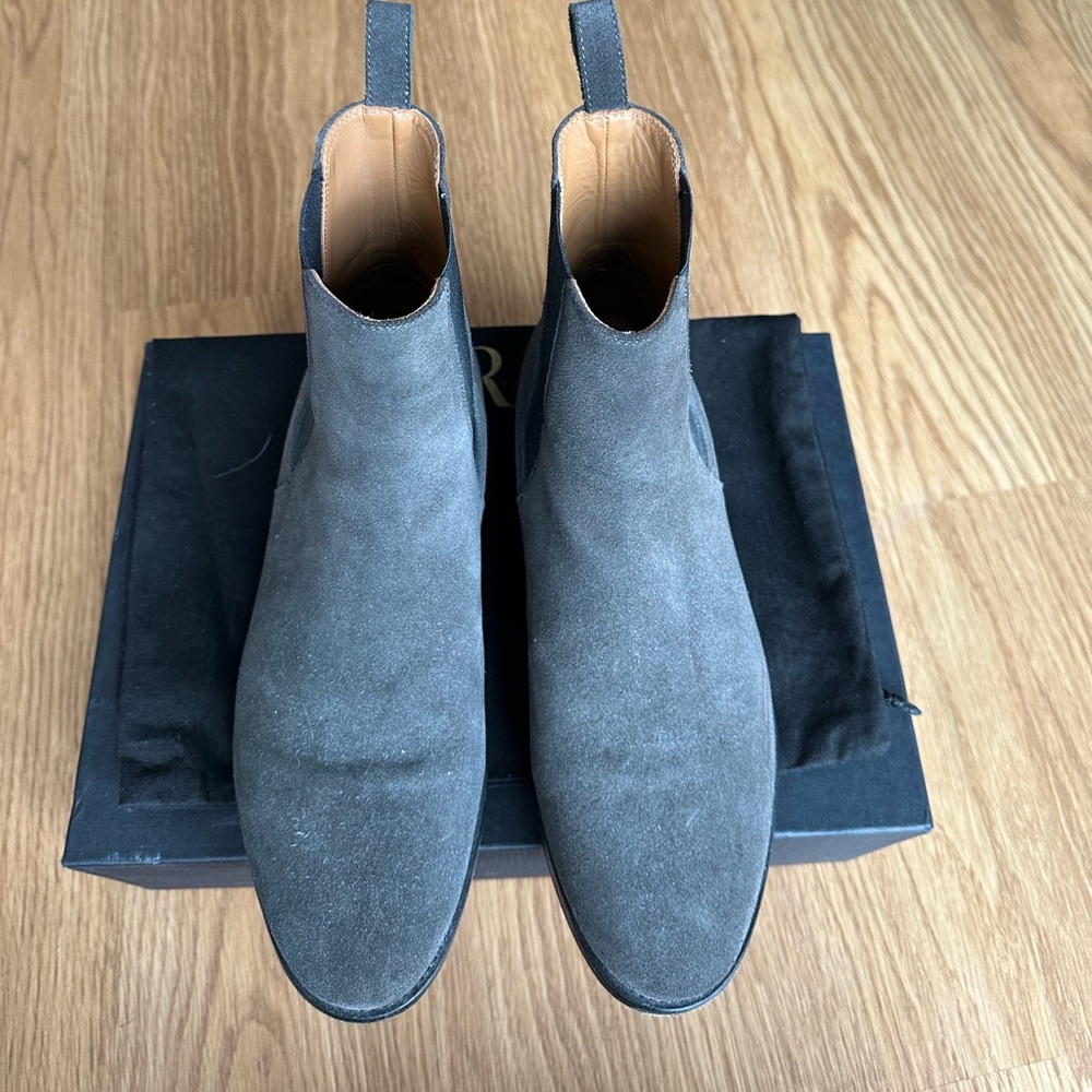 Oro Los Angeles Classic Grey Chelsea Boot Size 8
